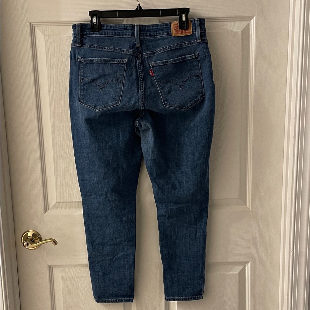 Levi's Dark Blue Skinny Jeans - 721 High Rise Skinny Ankle
